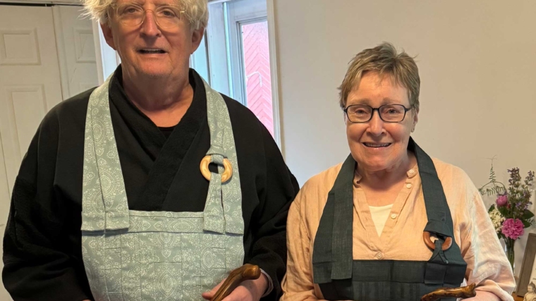Shindō Jim Nowik and dharma heir Mary Jo Dōin Carlsen (Dharma Transmission January 7, 2026)